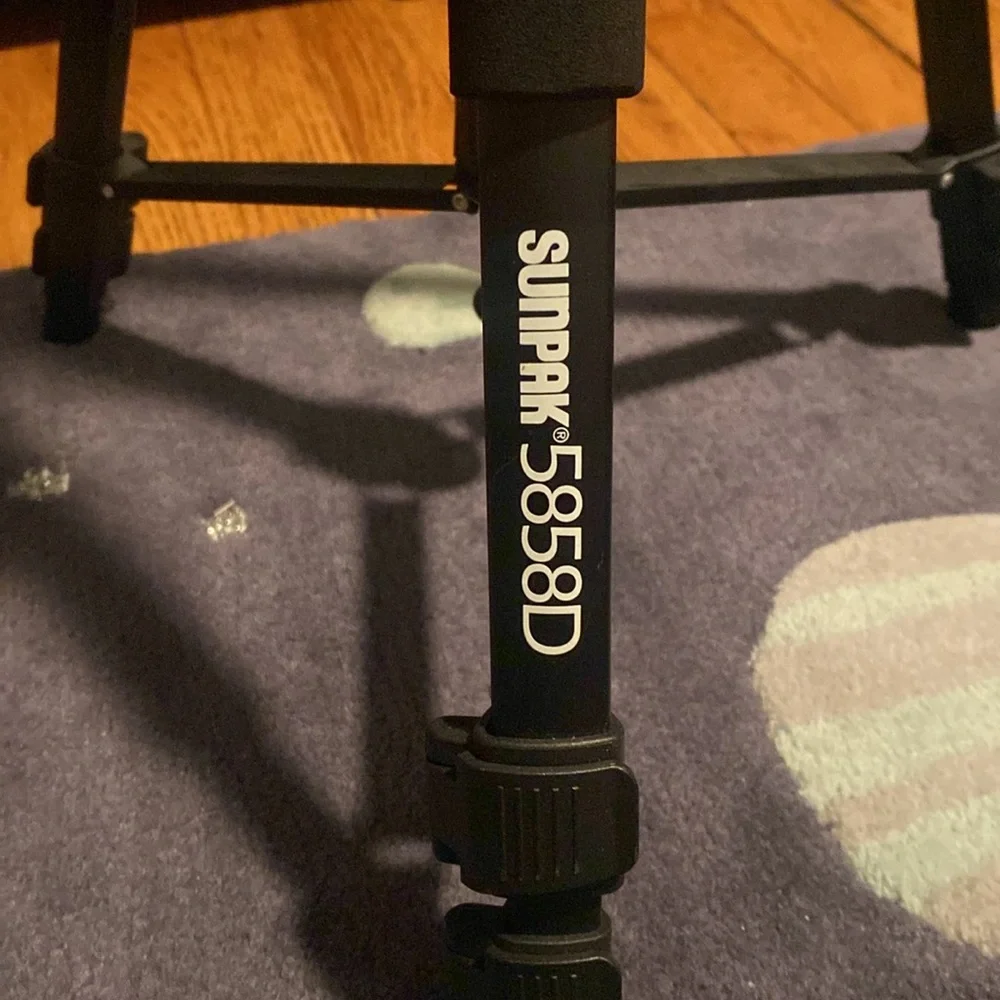 Sunpak Platinum Plus by Sunpak 5858D Photo/Video Tripod (Black)